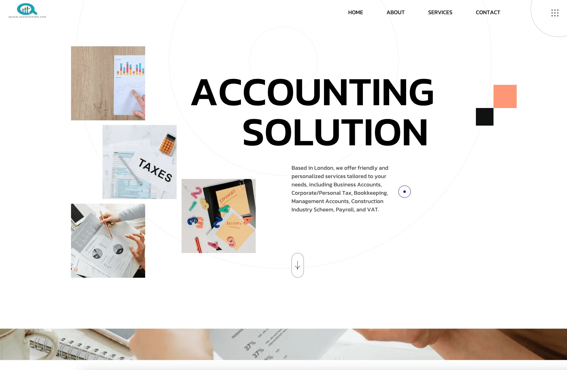 Quick Accounting Website Screenshot